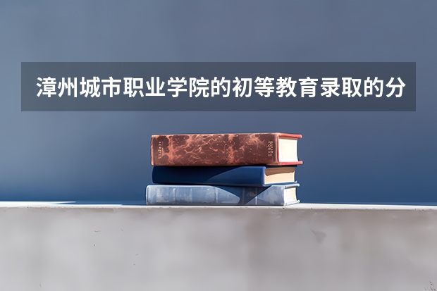 漳州城市职业学院的初等教育录取的分数线是多少，高吗