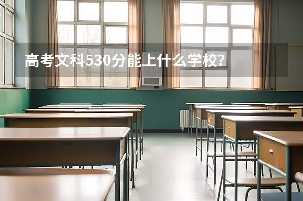 高考文科530分能上什么学校？