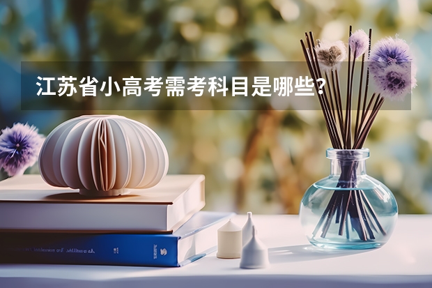 江苏省小高考需考科目是哪些？