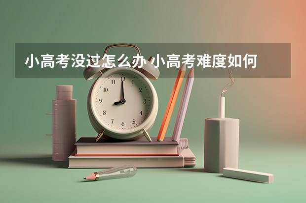 小高考没过怎么办 小高考难度如何
