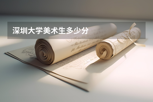 深圳大学美术生多少分