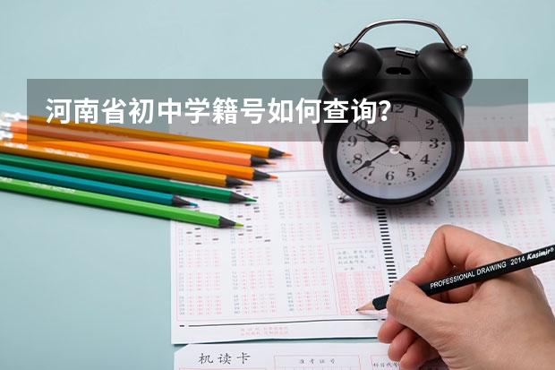 河南省初中学籍号如何查询?