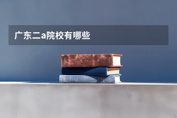 广东二a院校有哪些