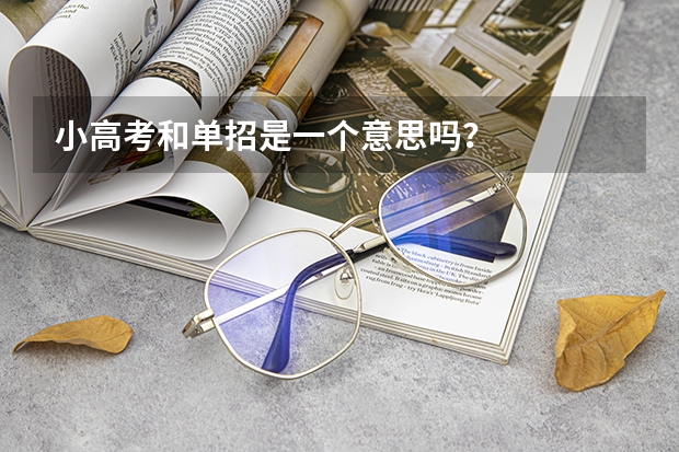 小高考和单招是一个意思吗？