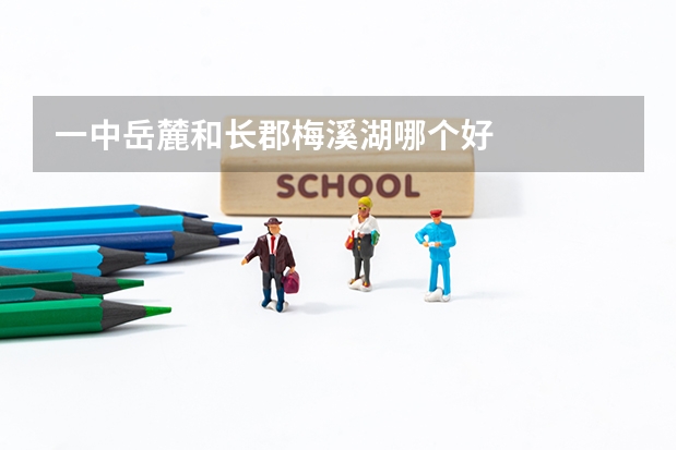 一中岳麓和长郡梅溪湖哪个好