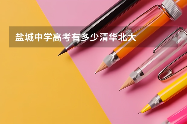 盐城中学高考有多少清华北大