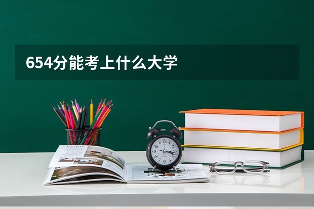 654分能考上什么大学