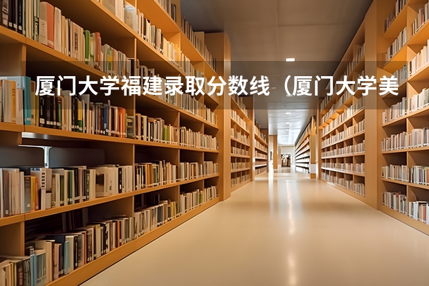 厦门大学福建录取分数线（厦门大学美术系分数线）