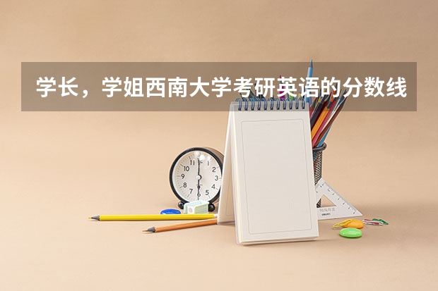 学长，学姐西南大学考研英语的分数线是多少