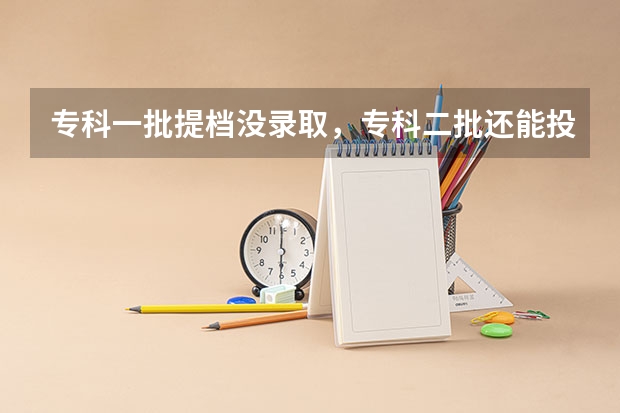专科一批提档没录取，专科二批还能投档吗