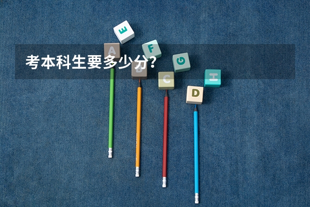 考本科生要多少分？