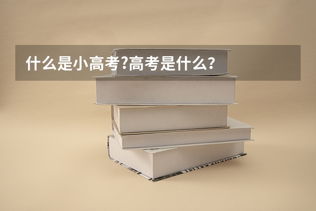 什么是小高考?高考是什么？