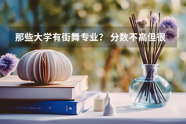 那些大学有街舞专业? 分数不高但很好的大学
