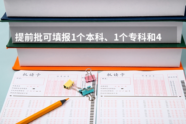 提前批可填报1个本科、1个专科和4个是否服从调剂院校志愿这句话是什么意思啊？我山东的。