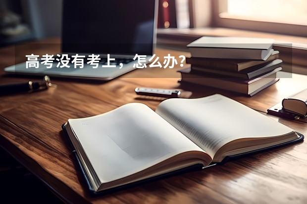 高考没有考上，怎么办？