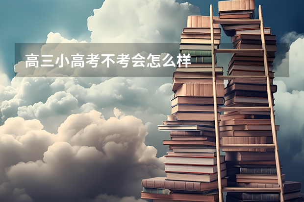 高三小高考不考会怎么样