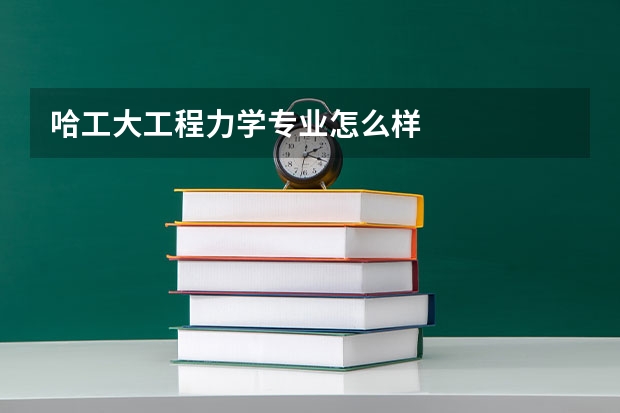 哈工大工程力学专业怎么样