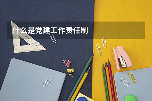 什么是党建工作责任制