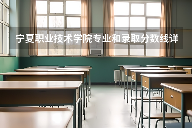 宁夏职业技术学院专业和录取分数线详解
