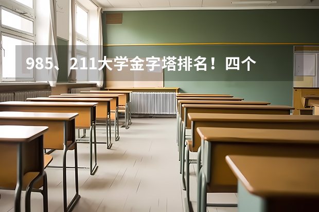 985、211大学金字塔排名!四个方阵八个星级,哪些高校排名靠前?