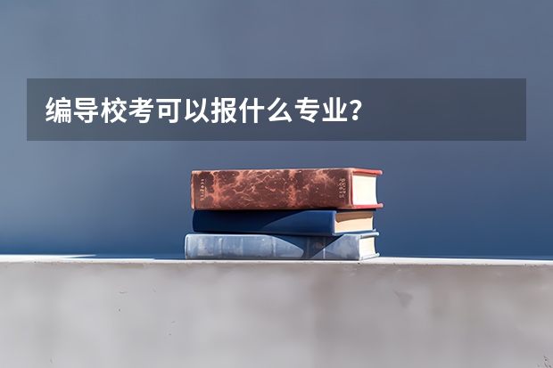 编导校考可以报什么专业？