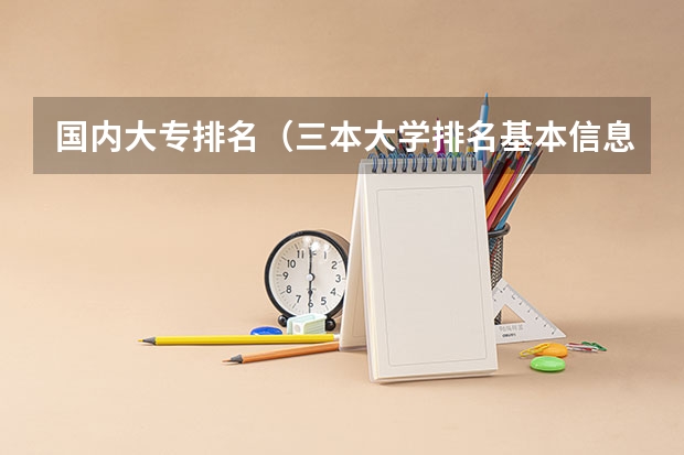国内大专排名（三本大学排名基本信息）