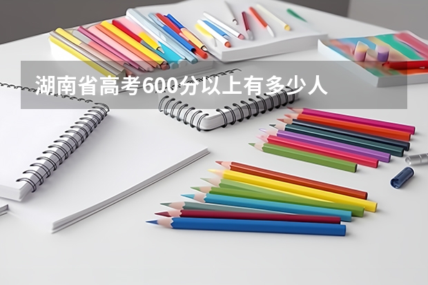 湖南省高考600分以上有多少人