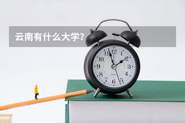 云南有什么大学？