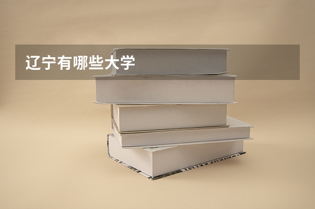 辽宁有哪些大学