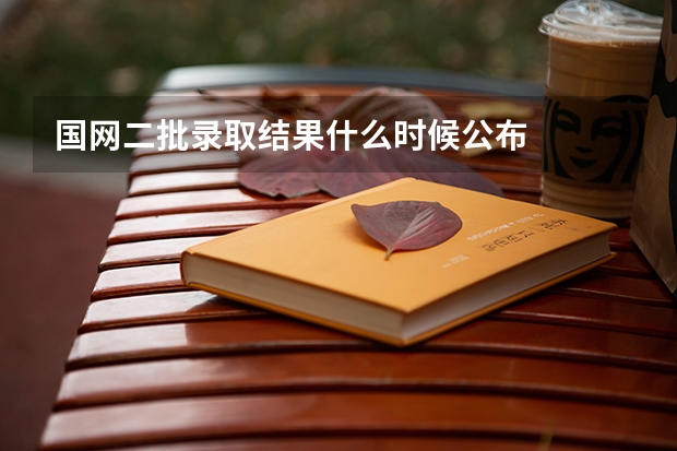国网二批录取结果什么时候公布