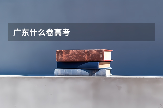 广东什么卷高考