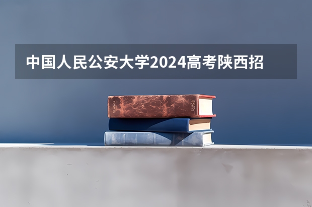 中国人民公安大学2024高考陕西招生计划