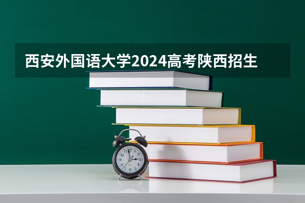西安外国语大学2024高考陕西招生计划