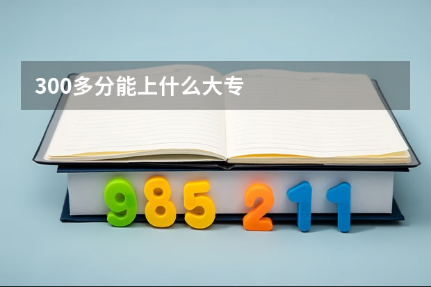 300多分能上什么大专