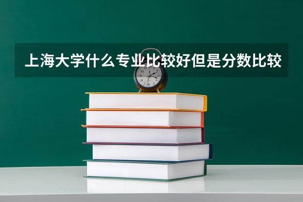 上海大学什么专业比较好但是分数比较低的