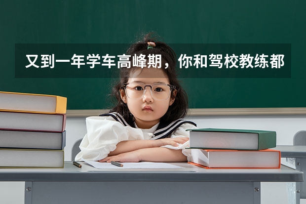 又到一年学车高峰期，你和驾校教练都有什么爱恨情仇？