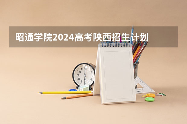 昭通学院2024高考陕西招生计划