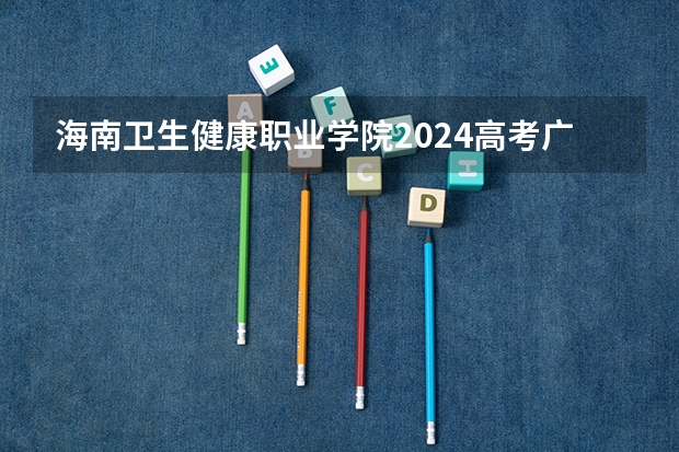 海南卫生健康职业学院2024高考广东招生计划