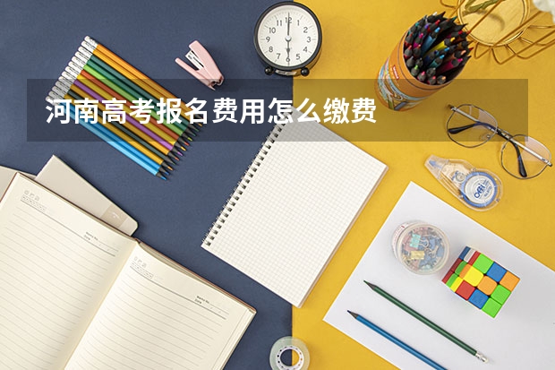 河南高考报名费用怎么缴费