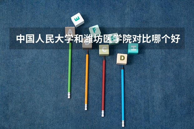 中国人民大学和潍坊医学院对比哪个好分析