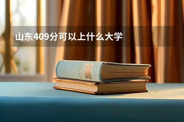 山东409分可以上什么大学