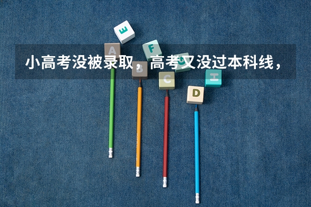 小高考没被录取，高考又没过本科线，就可以重新报专科学校吗？