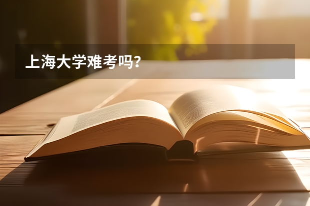 上海大学难考吗？