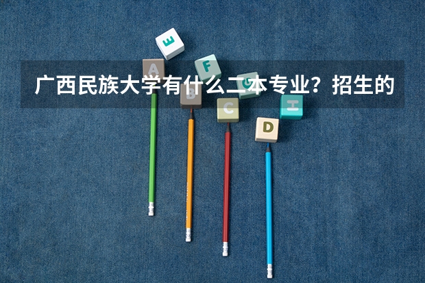 广西民族大学有什么二本专业？招生的二本专业，三本也可以全列出来急！