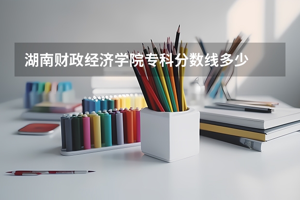 湖南财政经济学院专科分数线多少